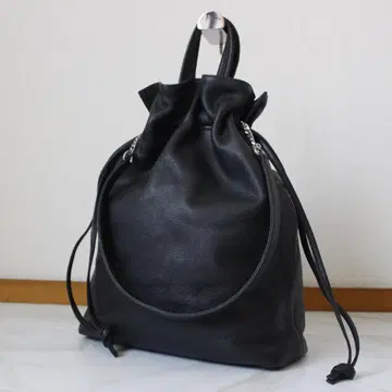[ 컨디션 최상 ] HERGOPOCH 2way 가죽 복조리 백 블랙 숄더