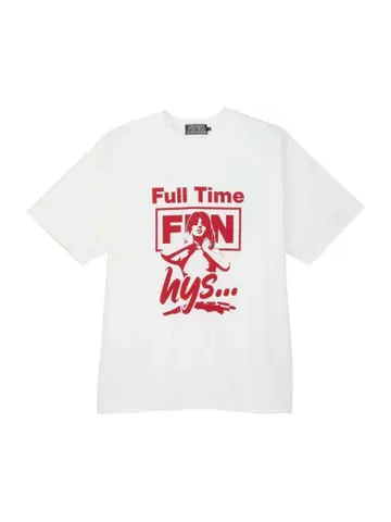 새상품 FULL TIME FUN 티셔츠 / 화이트