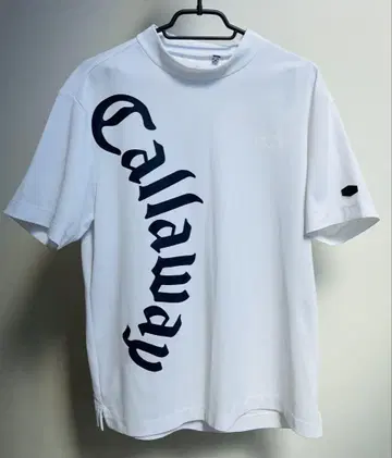 Callaway 캘러웨이 빅 로고 화이트 모크넥 셔츠 3L