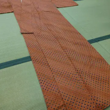 별주 와이드 사이즈 짜기 코몬 순수 실크 이중 기모노 창작 작품