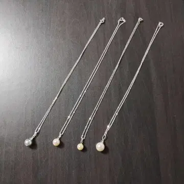 목걸이 묶음 판매 여성용 원포인트 1알 4개