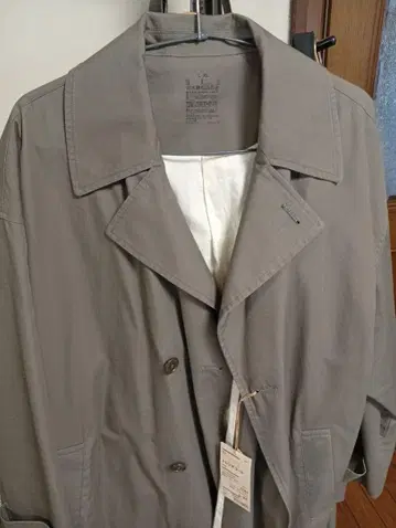 발수 가공 그레이 트렌치코트 L-XL MUJI