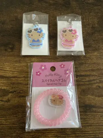 일광화상 키티 러버 스트랩 참 스파이럴 헤어 밴드