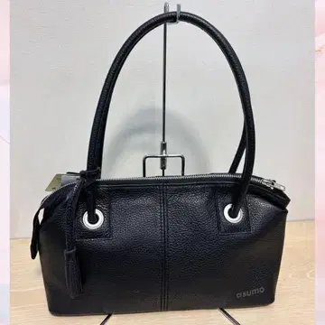 asumo 블랙 가죽 핸드백 일본제
