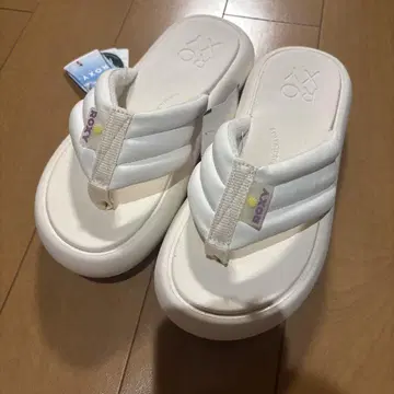 록시 비치 샌들 화이트 신상품 택 포함