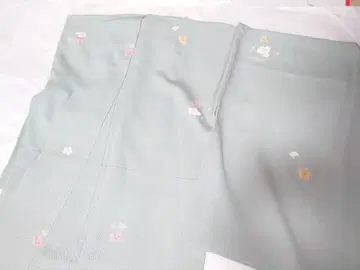 토비가라 코몬 순수 실크 블루 계열