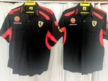 Ferrari 로고 자수 Y 셔츠 M/L 사이즈