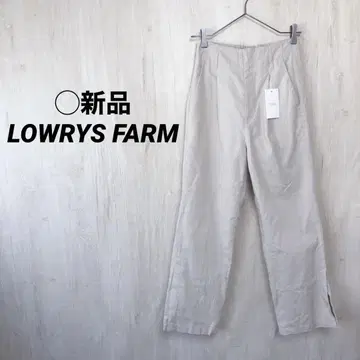 LOWRYS FARM 프렌치 린넨 슬릿 팬츠