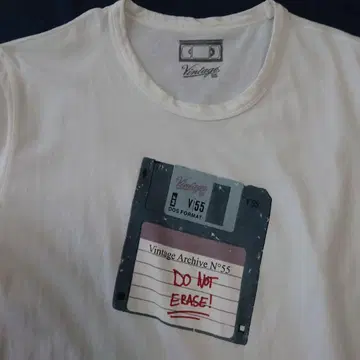 vintage 55 프린트 티셔츠 레트로 size M 포르투갈제