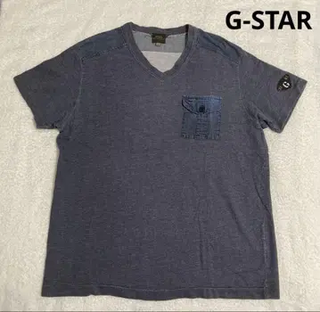 G-STAR 지스타 데님 가슴 포켓 티셔츠 반팔 남성용 XL