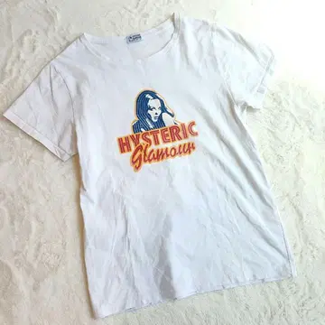[ hystericglamour 히스 ] 반팔 티셔츠 히스걸 화이트