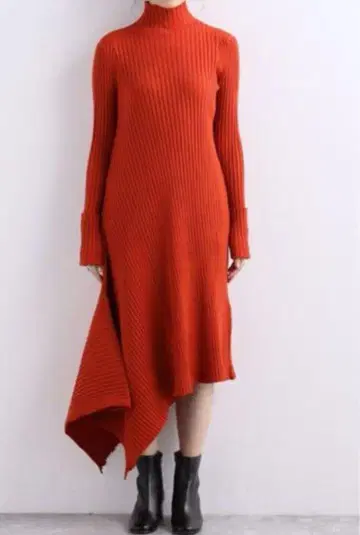 RITO/리토 MAIN ASYMMETRY KNIT DRESS 니트 원피스