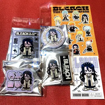 BLEACH 151 후목 시라야 메디 코스 캔뱃지 카드 아크링 키링 배지