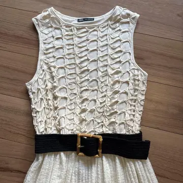 [미사용] ZARA 세련된 원피스 벨트 세트