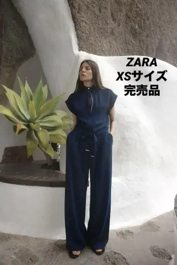 ZARA 자라 벨트 크레이프 점프수트 XS 완판템