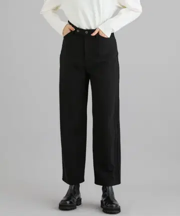 FEMMENT(파몬) 2way 더블 크로스 데님 팬츠 블랙