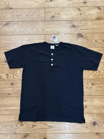 GOODWEAR 굿웨어 헨리넥 티셔츠 반팔 두꺼운 원단 M 블랙