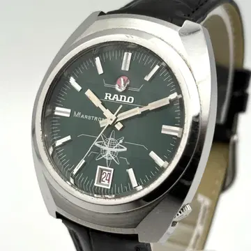 RADO MARSTRON 전자 템프 컷 글라스 그린 손목시계