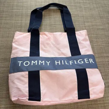 새상품 TOMMY HILFIGER 타미힐피거 핑크 토트백