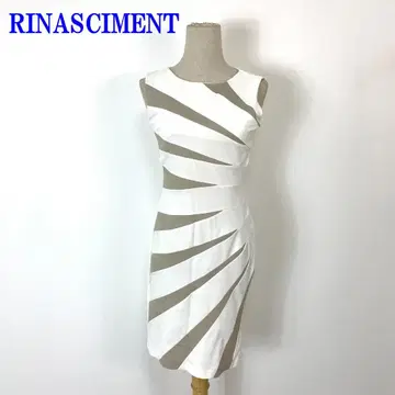 리나시멘토 슬리브리스 원피스 화이트 폴리에스테르 XS C3835