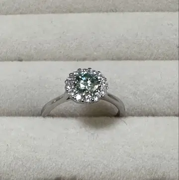 최고 품질 (0.5ct) 모이사나이트 반지 13호~14호 사이즈
