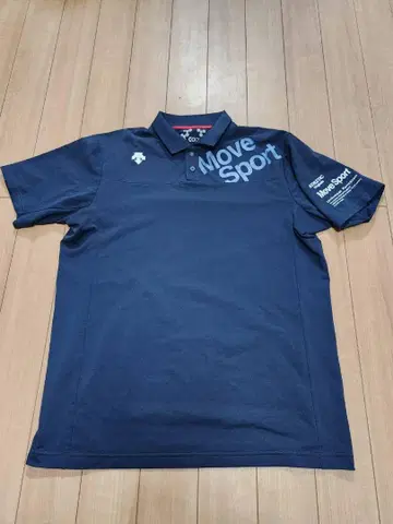 새상품급 데상트 Move Sport 네이비 피케 셔츠 XA 사이즈