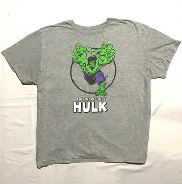 마블 헐크 티셔츠 XXL HULK 그레이 MARVEL 아메리칸 코믹스