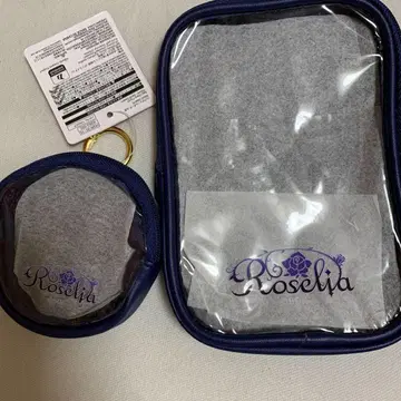 뱅드림 다이소 백참 파우치 스퀘어 원형 Roselia 세트
