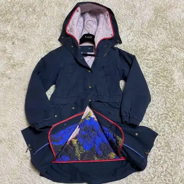 Paul Smith 라이너 포함 모즈 코트 마운틴 코트 꽃무늬 네이비