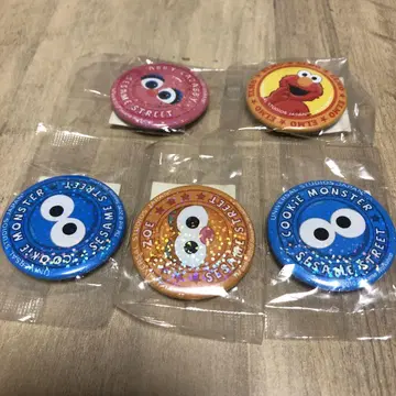 유니버설 스튜디오 재팬 세서미 스트릿 핀 배지 캔뱃지 5개 세트