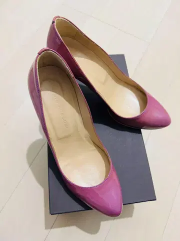 FABIO RUSCONI 핑크 에나멜 하이힐 36.5(23.5cm)