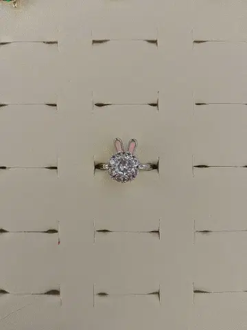 토끼 귀 실버 925 반지