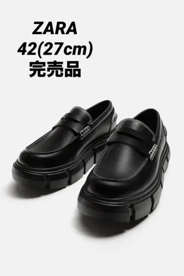 ZARA 자라 볼륨 스티치 로퍼 42 27cm 완판템