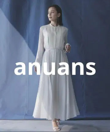 거의 미사용 anuans 긴팔 원피스 SMALL 화이트