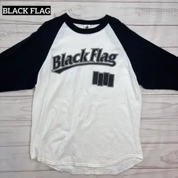 BLACK FLAG 블랙 플래그 래글런 롱 슬리브 티셔츠