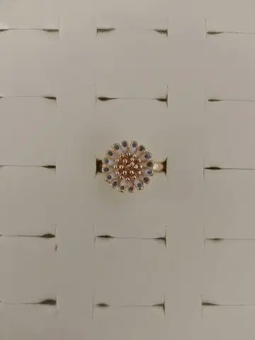 핸드메이드 꽃 모양 반지