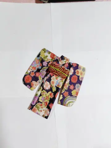 22 cm 인형 기모노 오비 세트 보라색 No.10