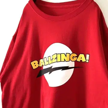 커스텀 잉크 BALLZINGA! 23 티셔츠 레드 빨간색 구제 의류