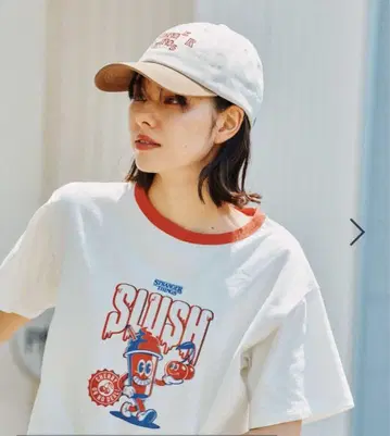 니코앤드 [STRANGER THINGS] 콜라보 SCOOP 링거 티셔츠