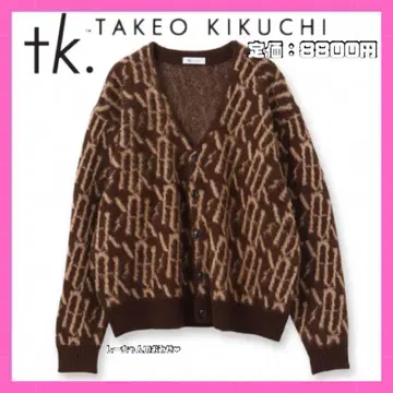 tk. TAKEO KIKUCHI 샤기 컬러 니트 모듬 가디건