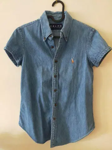 Ralph Lauren 반팔 데님 셔츠 사이즈 7