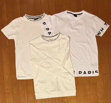 WHTE PARIS 티셔츠 긴팔 세트