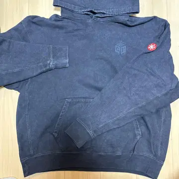 CE CAVEMPT Z XL 로고 다크 그레이 후드티