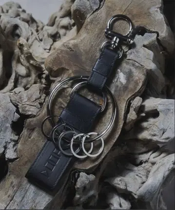가죽 블랙 키링 벨트용 DOOPZ