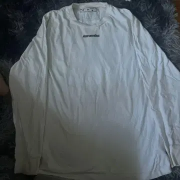 OFF-WHITE 화이트 긴팔 티셔츠
