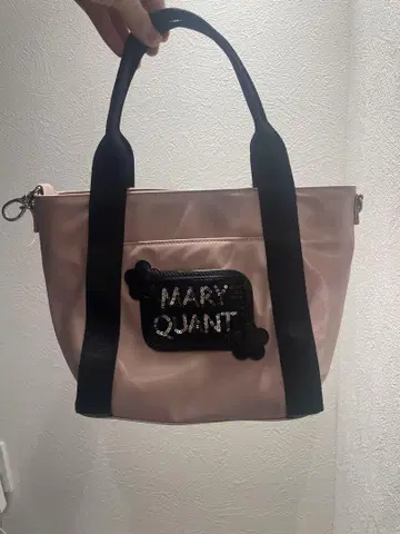 MARY QUANT 핑크 숄더백