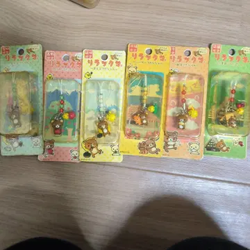 리락쿠마 참 포함 스트랩 6세트