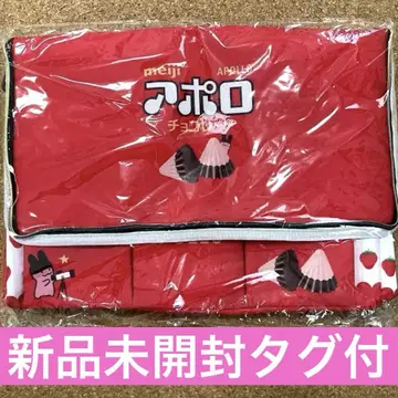 새상품 meiji 아폴로 초콜릿 에코백 보냉백 BIG 멀티
