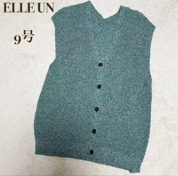 신상품 미사용 ELLEUN 엘르 9호 썸머 니트 베스트 택 포함