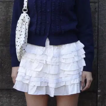 FEKETE FRILL MINI SKIRT / 프릴 미니 스커트